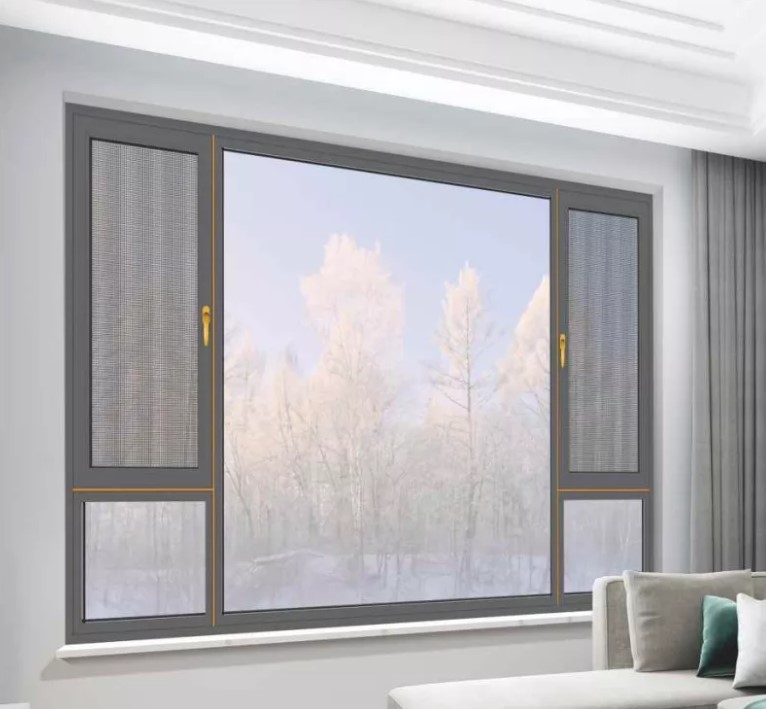 90斷橋窗紗一體平開窗